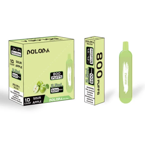 DOLODA Mini bar 800 Soffi 2% Sigarette elettroniche usa e getta ricaricabili alla nicotina Vape all'ingrosso - BeerVape - 9