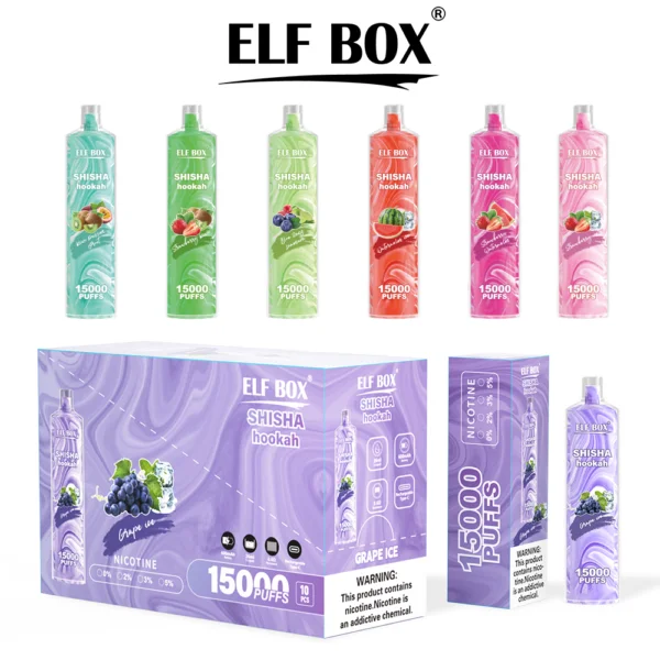 ELF BOX LS15000 Puff Shisha Narghilè 0% 2% 5% Vape monouso ricaricabile alla nicotina all'ingrosso - BeerVape - 3