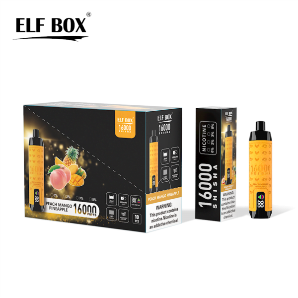 ELF BOX SHISHA 16000 Puff-uri 0%/2%/3%/5% Nicotina Reîncărcabil Vape de unică folosință En-gros - BeerVape - 13