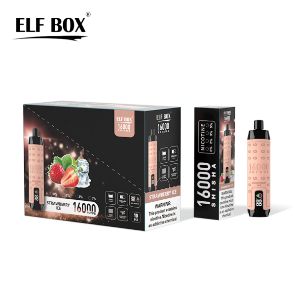ELF BOX SHISHA 16000 Puff-uri 0%/2%/3%/5% Vape reîncărcabil de unică folosință cu nicotină Comerț cu ridicata - BeerVape - 4