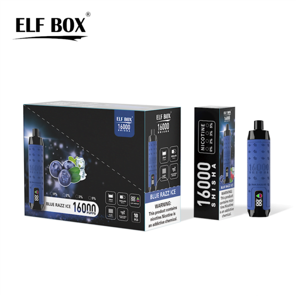ELF BOX SHISHA 16000 Puffs 0%/2%/3%/5% Nicotină Reîncărcabilă Vape de unică folosință En-gros - BeerVape - 8