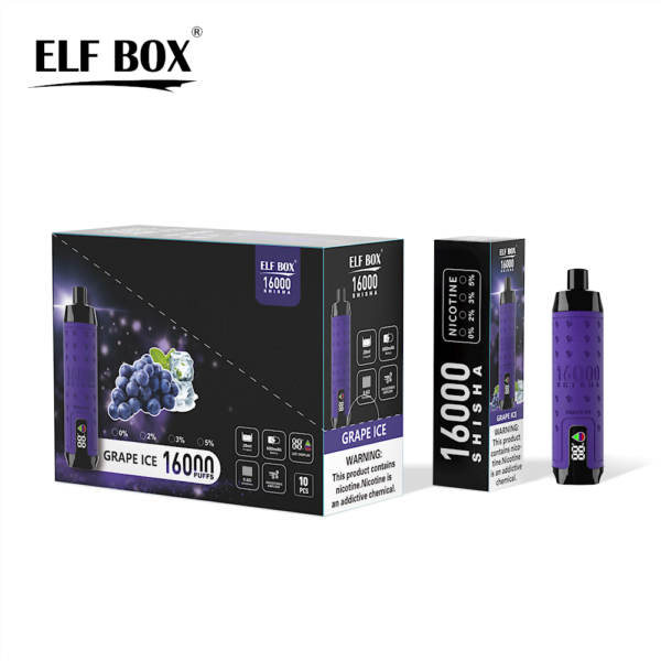 ELF BOX SHISHA 16000 Puffs 0%/2%/3%/5% Nicotină Reîncărcabilă Vape de unică folosință Comerț cu ridicata - BeerVape - 9