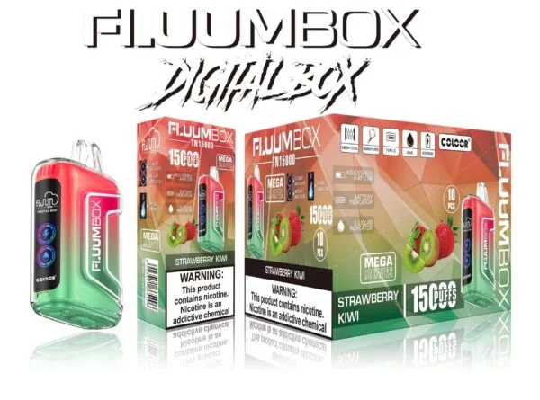 FluuM Digital Box TN 15000 šluky 0% 2% 3% 5% Nikotinová dobíjecí jednorázová vape pera Pods e-cigarety velkoobchod – BeerVape – 6