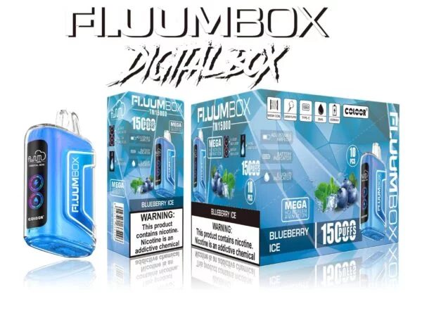FluuM Digital Box TN 15000 šluky 0% 2% 3% 5% Nikotinová dobíjecí jednorázová vape pera Pods e-cigarety velkoobchod – BeerVape – 4