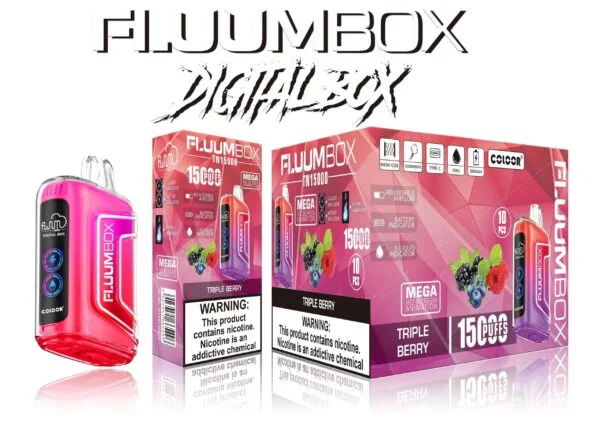FluuM Digital Box TN 15000 Puffs 0% 2% 3% 5% Nikotinová dobíjecí jednorázová vape pera Pods e-cigarety velkoobchod – BeerVape – 9