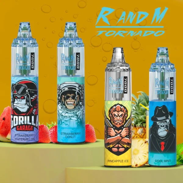 RandM Tornado 7000 Puffs 0% 2% 3% 5% Nikotin Eldobható Vape Nagyker - BeerVape - 1