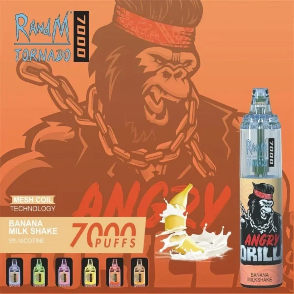 RandM Tornado 7000 Puffs 0% 2% 3% 5% Nikotin eldobható Vape nagykereskedés - BeerVape - 7