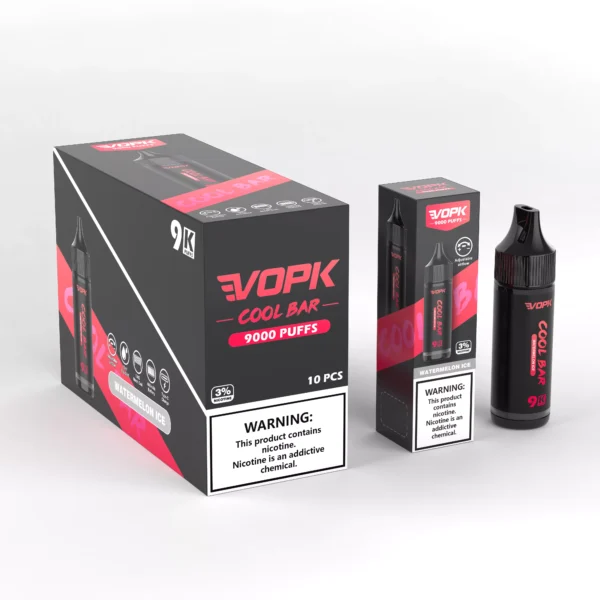VOPK COOL BAR-9000 PUFFS 0% 2% 3% 5% Nicotine Disponibel Vape grossist - BeerVape - 10