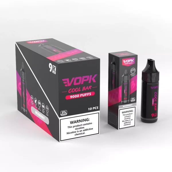 VOPK COOL BAR-9000 PUFFS 0% 2% 3% 5% Nicotine Disponibel Vape grossist - BeerVape - 7