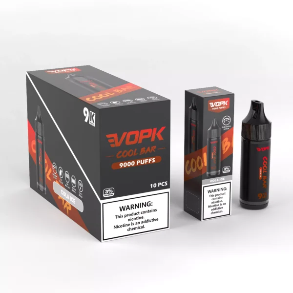 VOPK COOL BAR-9000 PUFFS 0% 2% 3% 5% Nicotine Disponibel Vape grossist - BeerVape - 5