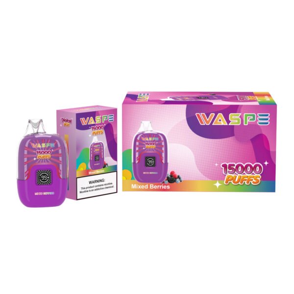 WASPE 15000 PUFFS Caja digital 0% 2% 3% 5% Nicotina Vape desechable al por mayor - BeerVape - 3