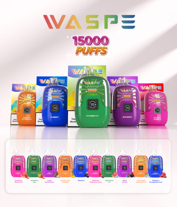 WASPE 15000 PUFFS Caja digital 0% 2% 3% 5% Nicotina Vape desechable al por mayor - BeerVape - 2