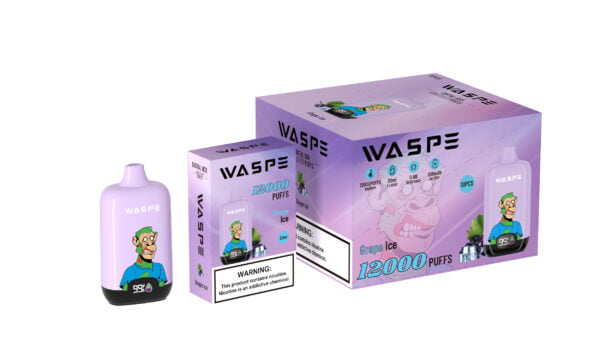 WASPE 12000 PUFFS Digital Box 0% 2% 3% 5% Nikotin engangsvape Engros - BeerVape - 9
