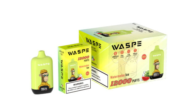 WASPE 12000 PUFFS Digital Box 0% 2% 3% 5% Nikotin engangsvape Engros - BeerVape - 10