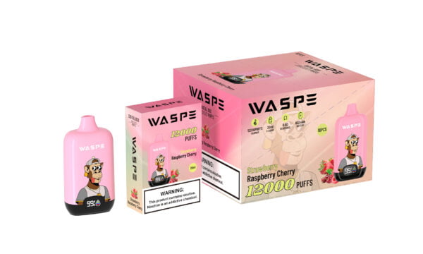 WASPE 12000 PUFFS Digital Box 0% 2% 3% 5% Nikotin engangsvape Engros - BeerVape - 2