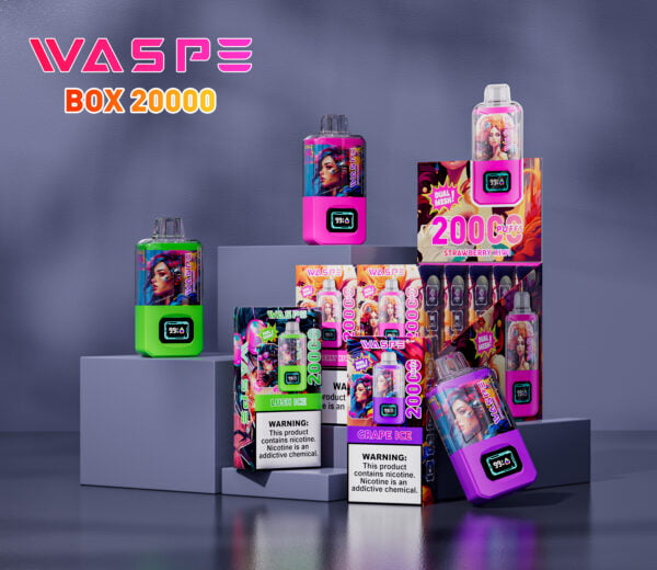 WASPE 20000 PUFFS Caja de malla dual 0% 2% 3% 5% Nicotina Vape desechable al por mayor - BeerVape - 1