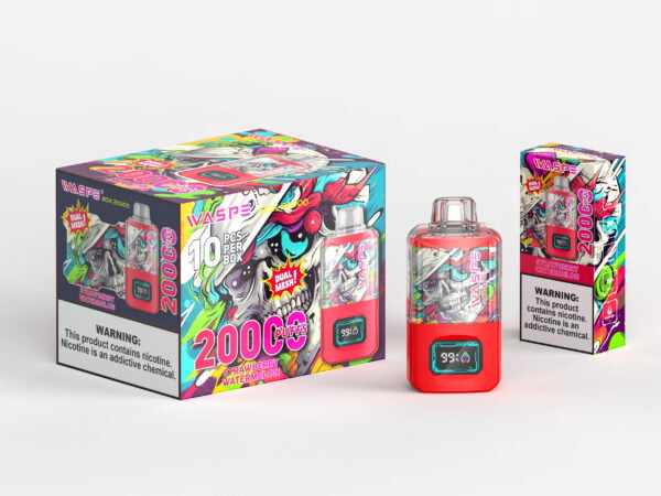 WASPE 20000 PUFFS Caja de malla dual 0% 2% 3% 5% Nicotina Vape desechable al por mayor - BeerVape - 4