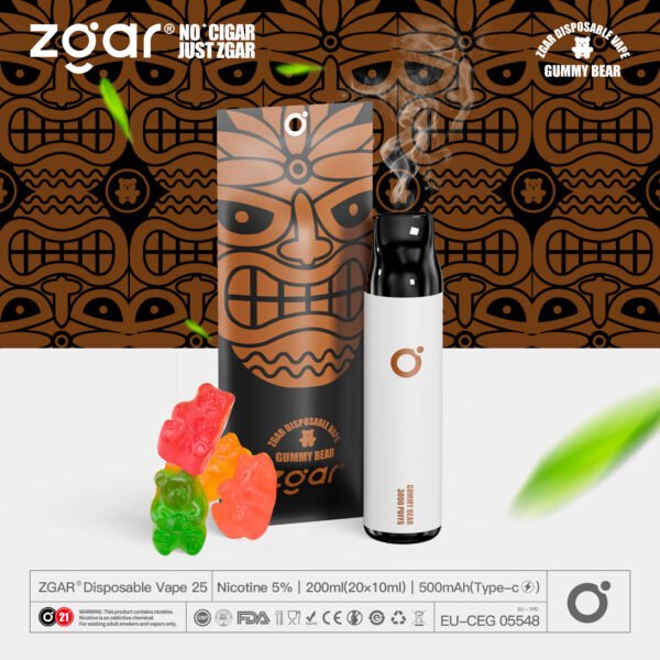 ZGAR ZG25 3000 soffi 5% Pod monouso ricaricabili alla nicotina all'ingrosso - BeerVape - 13
