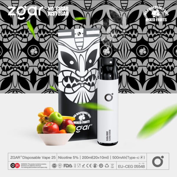 ZGAR ZG25 3000 soffi 5% Pod monouso ricaricabile alla nicotina all'ingrosso - BeerVape - 7
