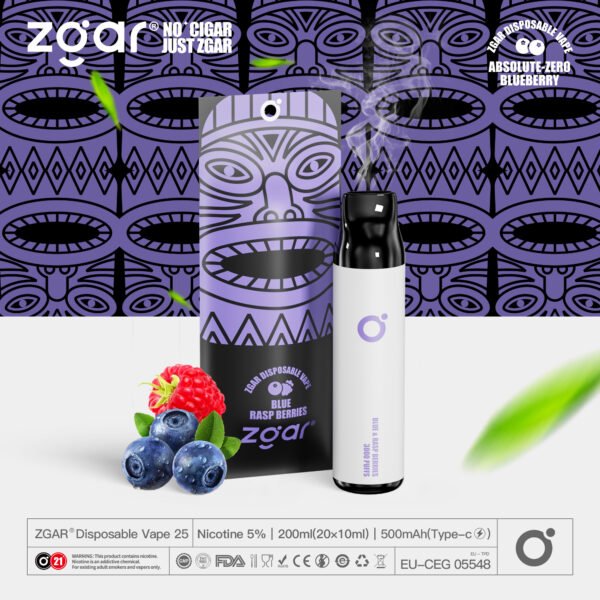 ZGAR ZG25 3000 soffi 5% Pod monouso ricaricabile alla nicotina all'ingrosso - BeerVape - 17