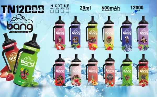 Bang Tn 12000 Puffs 0% 2% 3% 5% Никотиновая одноразовая вейп оригинальная электронная сигарета оптом - BeerVape - 1