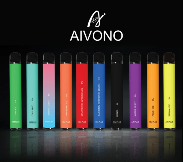 AIVONO AIM PLUS 800 pust 0% 2% 5% Genopladelige engangsvapes med lav nikotinindhold Pen Bulk Køb Engros - BeerVape - 1