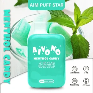 AIVONO AIM PUFFSTAR 6500 Puffs 0% 2% 5% Niskonikotynowy, jednorazowy, wielokrotnego ładowania Vapes Pen Luzem Kup hurtowo - BeerVape - 13