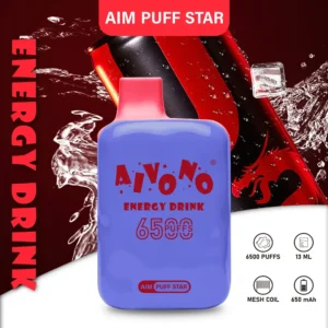 AIVONO AIM PUFFSTAR 6500 Puffs 0% 2% 5% Niskonikotynowy, jednorazowy, wielokrotnego ładowania Vapes Pen Luzem Kup hurtowo - BeerVape - 14