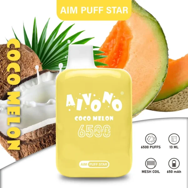 AIVONO AIM PUFFSTAR 6500 Puffs 0% 2% 5% Nikotynowy akumulator Jednorazowy Vapes Pen Luzem Kup hurtowo - BeerVape - 6