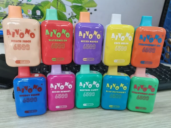AIVONO AIM PUFFSTAR 6500 Puffs 0% 2% 5% Niskonikotynowy, jednorazowy, wielokrotnego ładowania Vapes Pen Luzem Kup hurtowo - BeerVape - 1