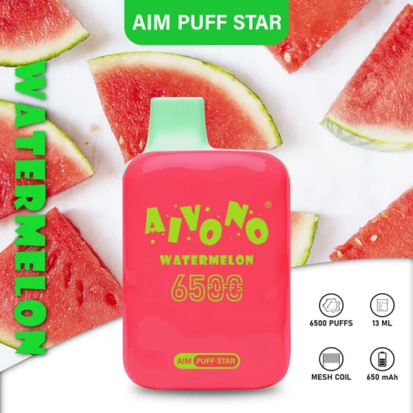 AIVONO AIM PUFFSTAR 6500 Puffs 0% 2% 5% Niskonikotynowy, jednorazowy, wielokrotnego ładowania Vapes Pen Luzem Kup hurtowo - BeerVape - 9