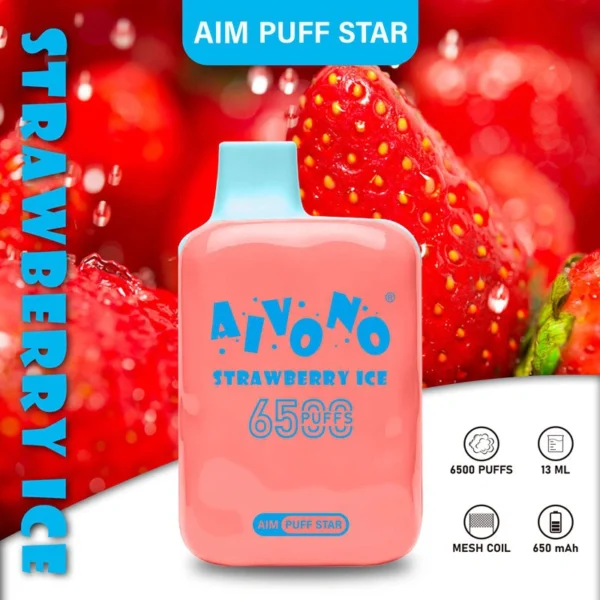 AIVONO AIM PUFFSTAR 6500 Puffs 0% 2% 5% Niskonikotynowy, jednorazowy, wielokrotnego ładowania Vapes Pen Luzem Kup hurtowo - BeerVape - 10
