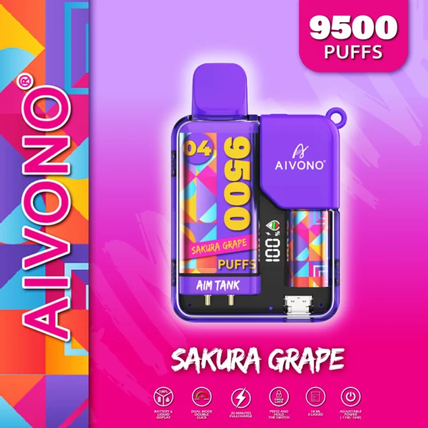 AIVONO AIM TANK 9500 Puffs 0% 2% 3% 5% Nikotynowe akumulatory jednorazowe Vapes Pen Luzem Kup hurtowo - BeerVape - 5