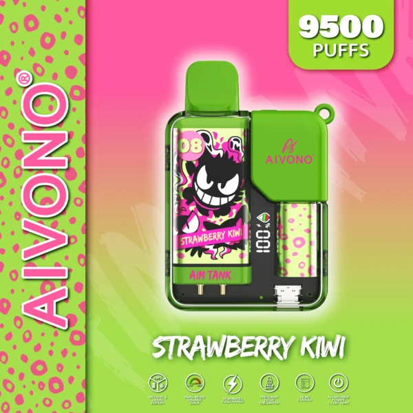 AIVONO AIM TANK 9500 Puffs 0% 2% 3% 5% Nikotynowy akumulator Jednorazowe Vapes Pen Luzem Kup hurtowo - BeerVape - 16