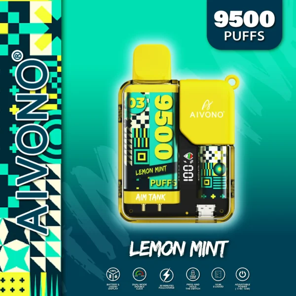 AIVONO AIM TANK 9500 Puffs 0% 2% 3% 5% Nikotynowe akumulatory jednorazowe Vapes Pen Luzem Kup hurtowo - BeerVape - 4
