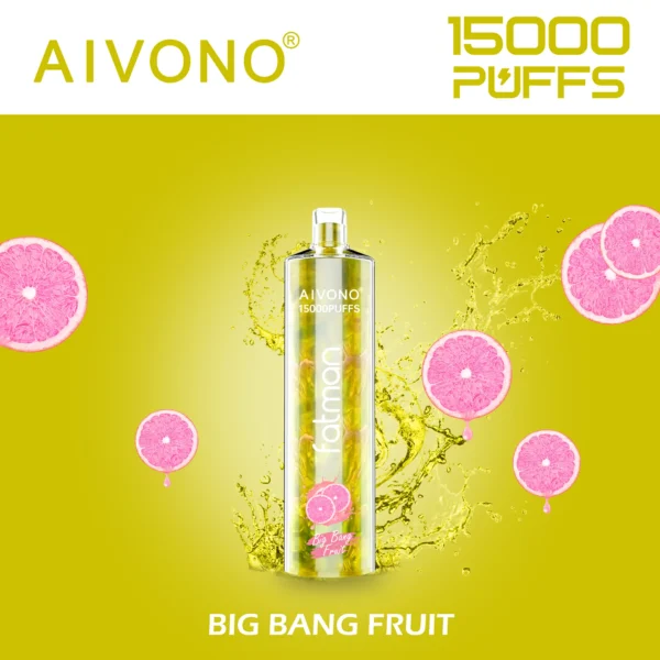 AIVONO FATMAN 15000 Puffs 0% 2% 3% 5% Caneta Vapes descartáveis ​​recarregáveis ​​com baixo teor de nicotina em massa Compre no atacado - BeerVape - 4