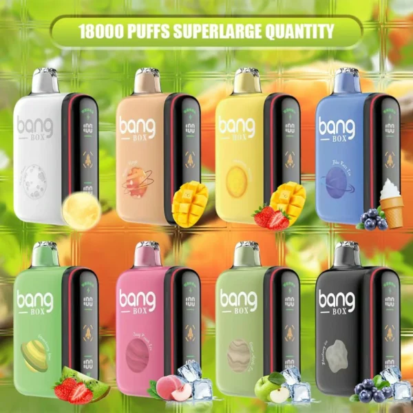 Bang Box Vape Rocket 18000 Puffs LED Display Screen 0% 2% 3% 5% Low Nicotine Disposable Vapes Bulk Buy Wholesale - BeerVape - 1