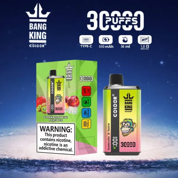 Bang King 30000 Puffs Double Flavor 0% 2% 3% 5% Genopladelige engangsvapes med lav nikotinindhold Pen Bulk Køb Engros - BeerVape - 6