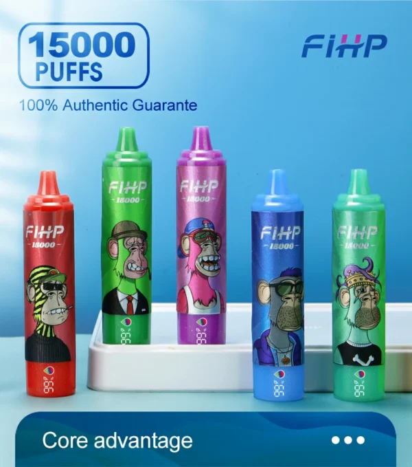 FIHP 15000 Puffs 2% 5% Penna per vaporizzatori usa e getta ricaricabile a basso contenuto di nicotina Acquista all'ingrosso - BeerVape - 1