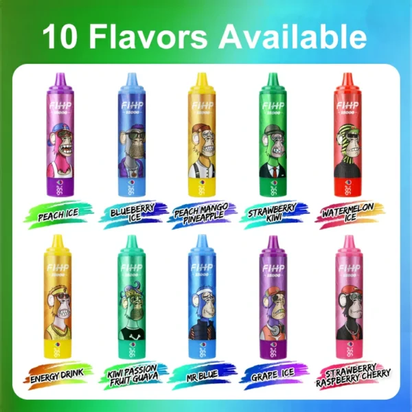 FIHP 15000 Puffs 2% 5% Penna per vapori usa e getta ricaricabile a basso contenuto di nicotina Acquista all'ingrosso - BeerVape - 12