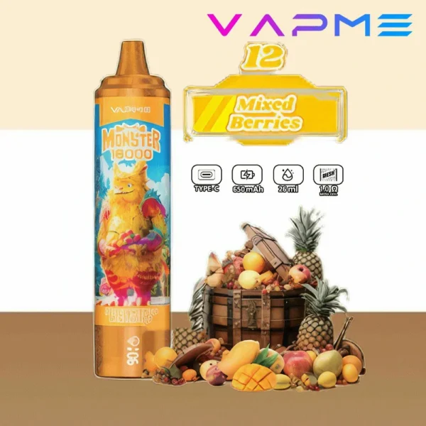 Vapme Monster 16000 Puffs 2% 5% Nikotynowe Akumulatory Jednorazowe Vape Luzem kup hurtowo - BeerVape - 7
