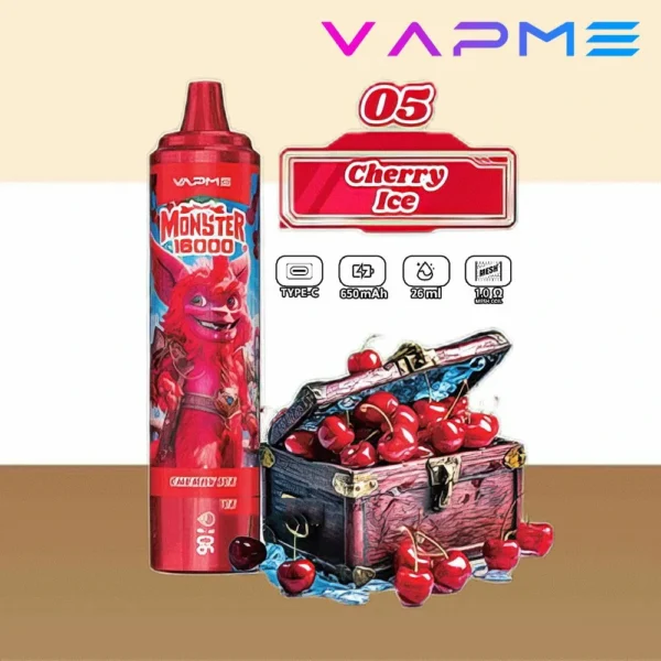 Vapme Monster 16000 Puffs 2% 5% Nikotynowe Akumulatory Jednorazowe Vape Luzem kup hurtowo - BeerVape - 10