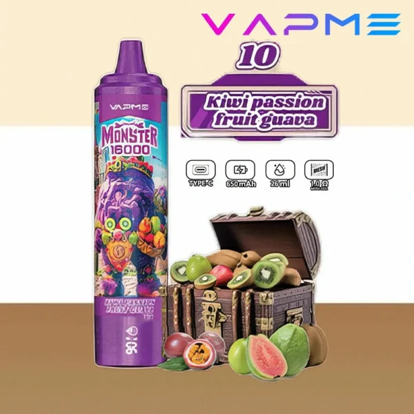 Vapme Monster 16000 Puffs 2% 5% Nikotynowe Akumulatory Jednorazowe Vape Luzem kup hurtowo - BeerVape - 11