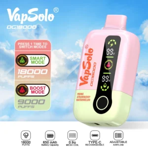 Vapsolo DG 18000 Puffs 2% 5% Penna per vaporizzatori usa e getta ricaricabile a basso contenuto di nicotina Acquista all'ingrosso - BeerVape - 7