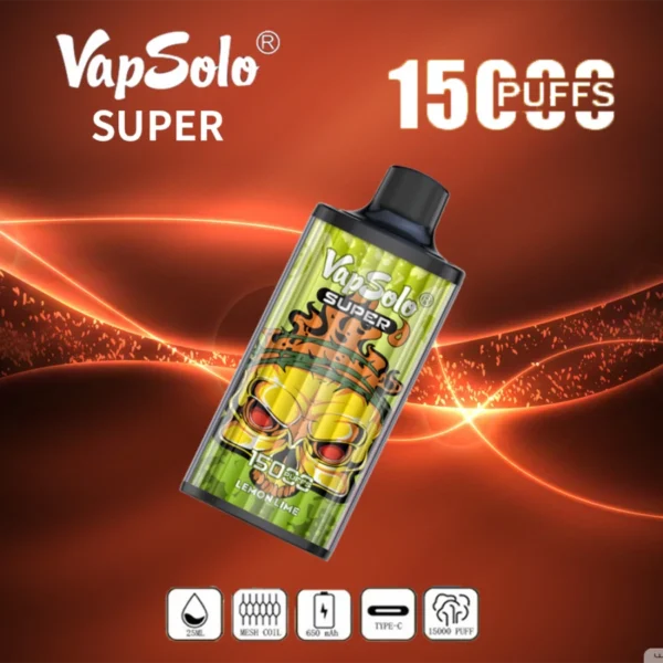 Vapsolo Super 15000 Puffs 2% 5% с низким содержанием никотина Купить перезаряжаемую одноразовую ручку для вейпов оптом - BeerVape - 4