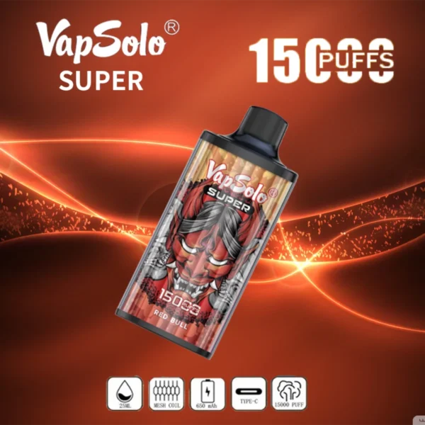 Vapsolo Super 15000 Puffs 2% 5% с низким содержанием никотина Купить перезаряжаемую одноразовую ручку для вейпов оптом - BeerVape - 9