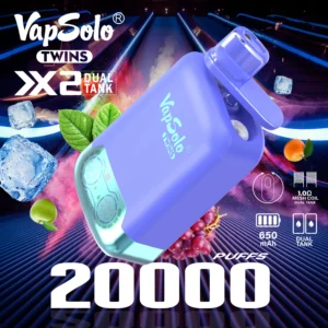 VapSolo Twins 20000 Puffs 2% 5% Low Nicotina Rechargeable Vapes Pen vrac Cumpărați cu ridicata - BeerVape - 15