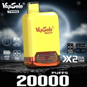 VapSolo Twins 20000 Puffs 2% 5% Low Nicotina Rechargeable Vapes Pen vrac Cumpărați cu ridicata - BeerVape - 16
