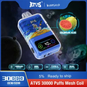 ATVS 30000 Puffs Dual Mesh 5% Vapes desechables recargables con bajo contenido de nicotina Pluma Compra a granel al por mayor - BeerVape - 11