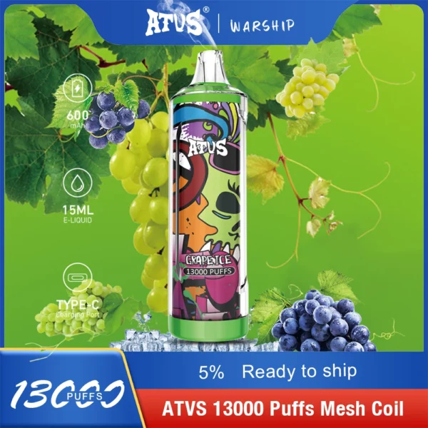 Atvs 13000 Puffs 5% Vapes desechables recargables con bajo contenido de nicotina Compra a granel al por mayor - BeerVape - 11